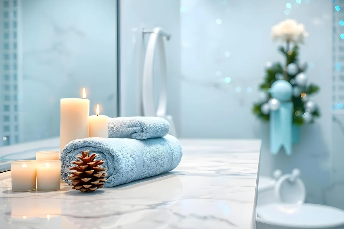 Baño Navideño: Sofisticación en Cada Detalle