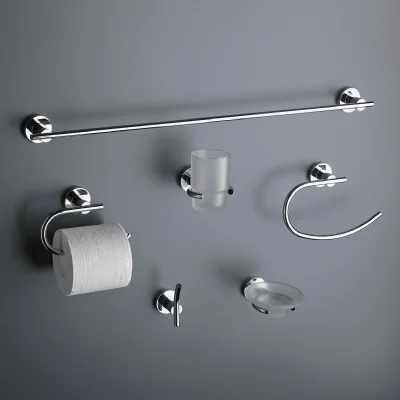 Accesorios metálicos para baños