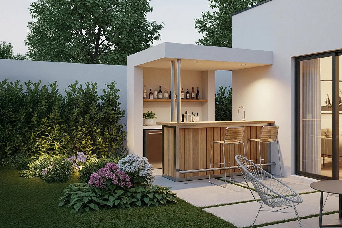 Diseña una Zona de Bebidas al Aire Libre para Sorprender a tus invitados