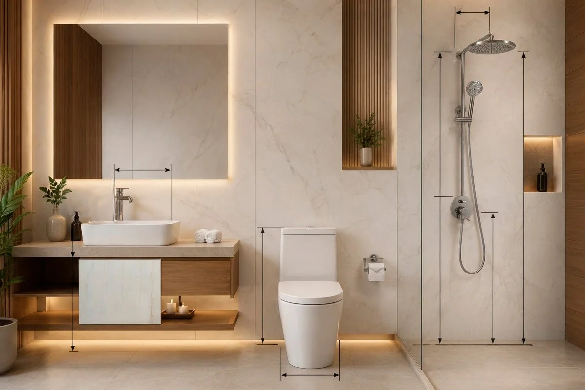Guía de Instalación: Medidas Claves y Consejos Para un Baño Perfecto